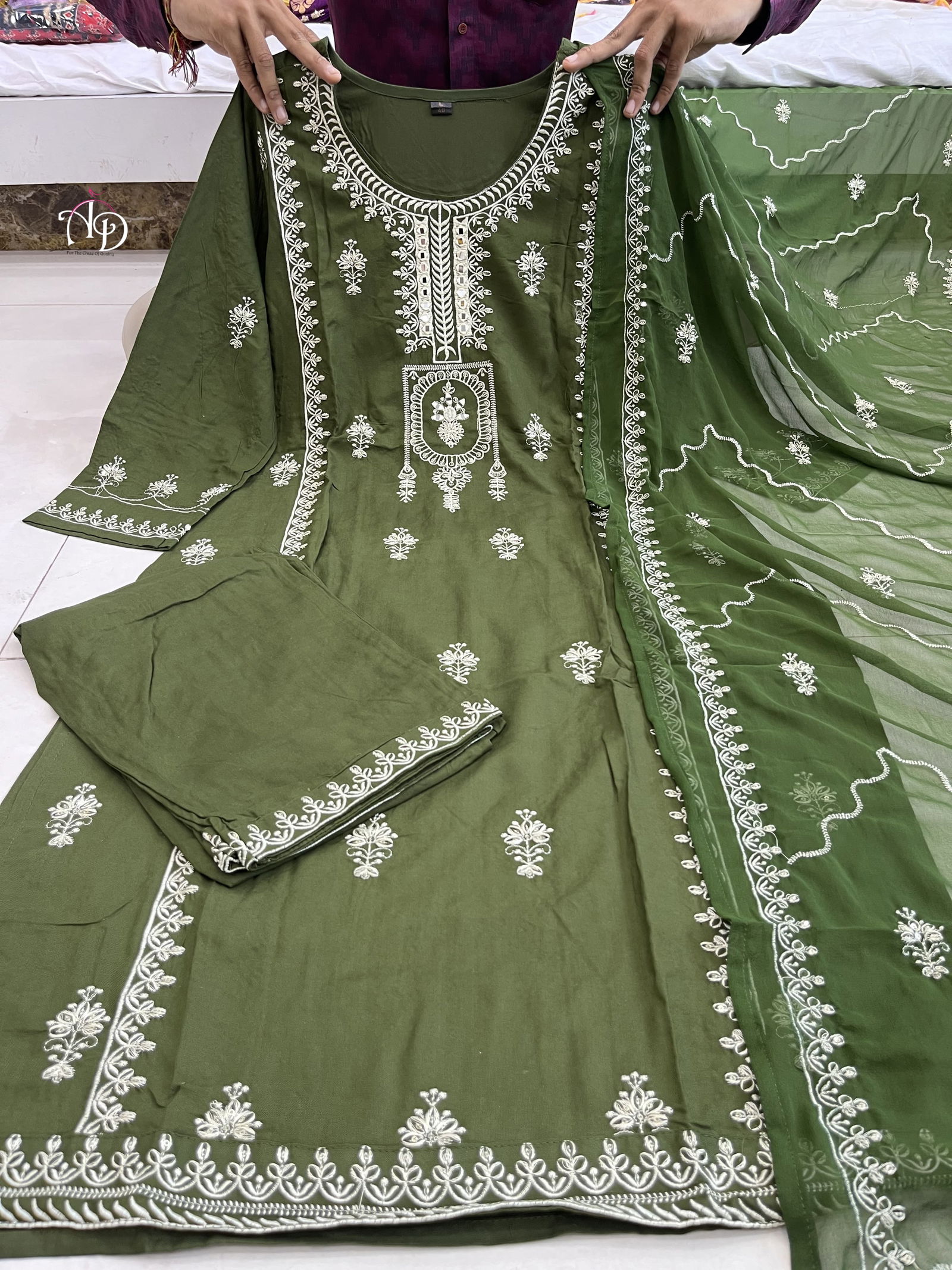 Akshar Designer Pakistani Style  Kurti With Bottom Dupatta Wholesalers In Delhi
